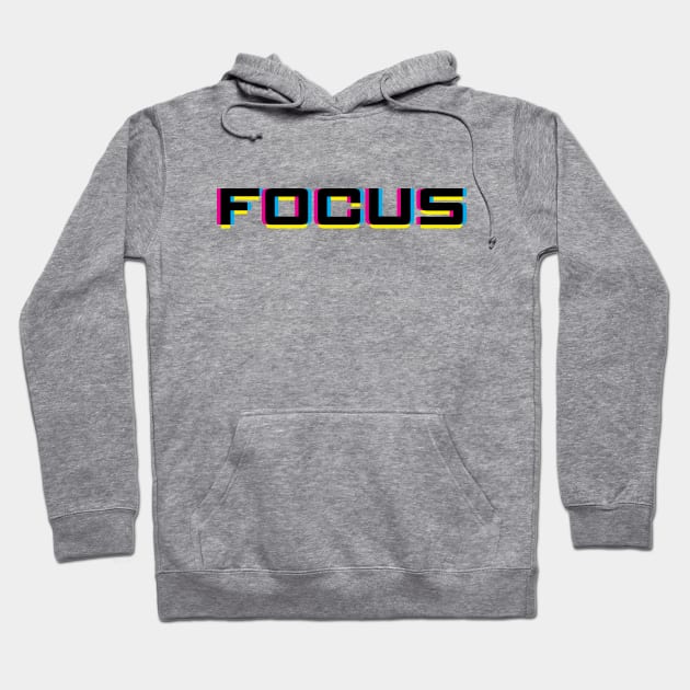 Focus in CMYK Hoodie by inotyler